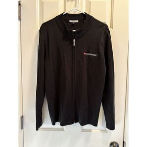 ExpressJet Zip Up Black Sweater‎ Size Small Womens